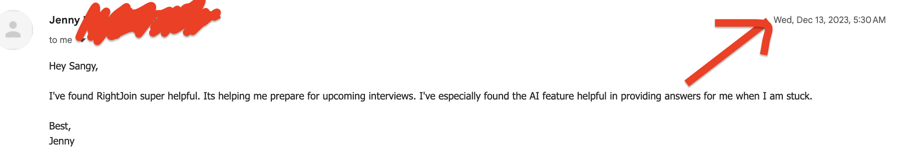 Early feedback